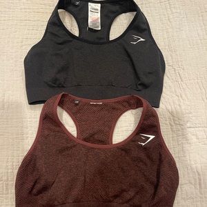 Two gymshark sports bras (no pads included)